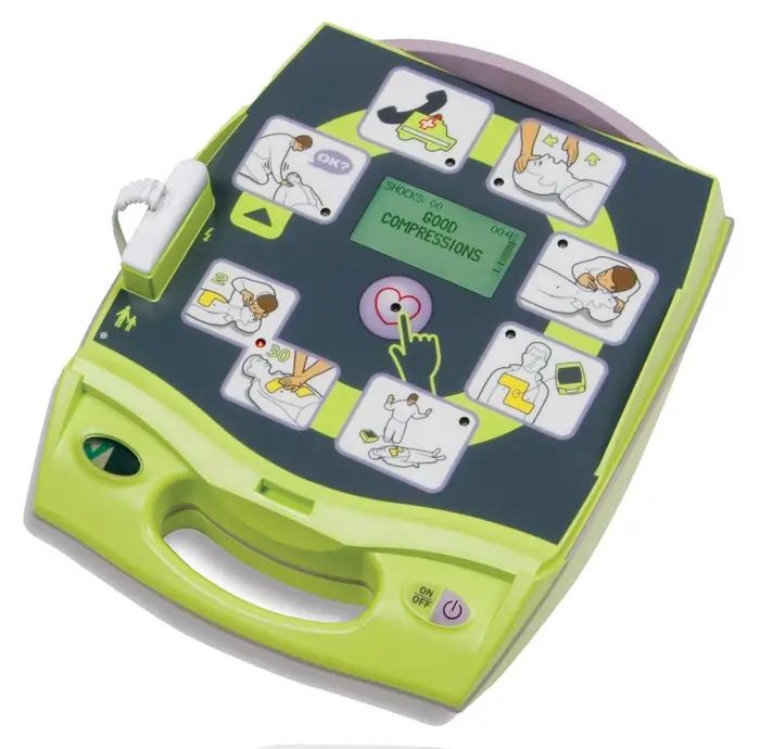 Défibrillateur semi-auto ZOLL AED Plus aide massage cardiaque - 1590€ HT